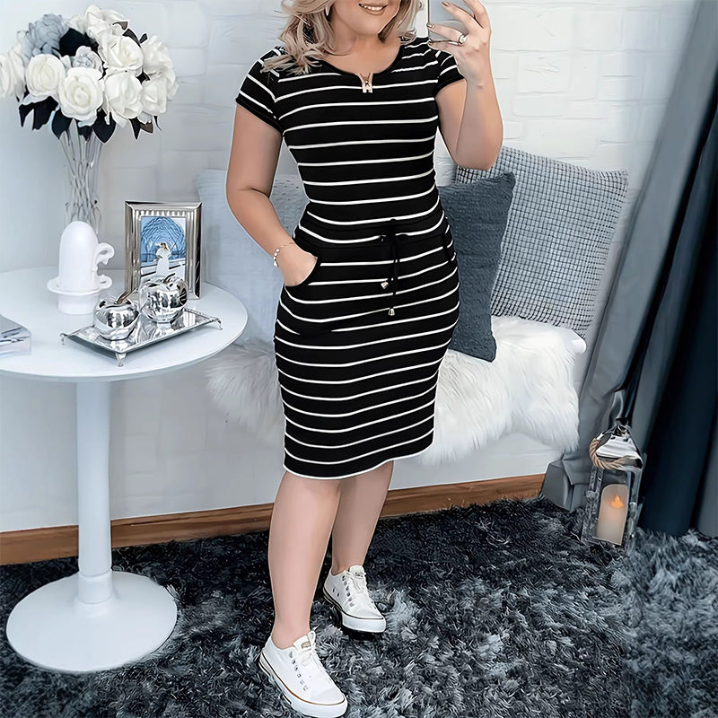 🌸 50% OFF NOW! 🌸Women's Summer Striped Dress with Pockets